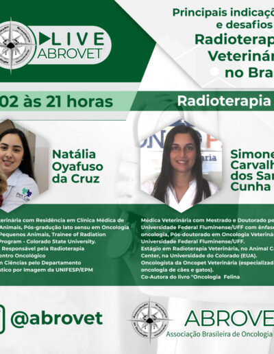 Live ABROVET 16-02-2021 Radioterapia Veterinária